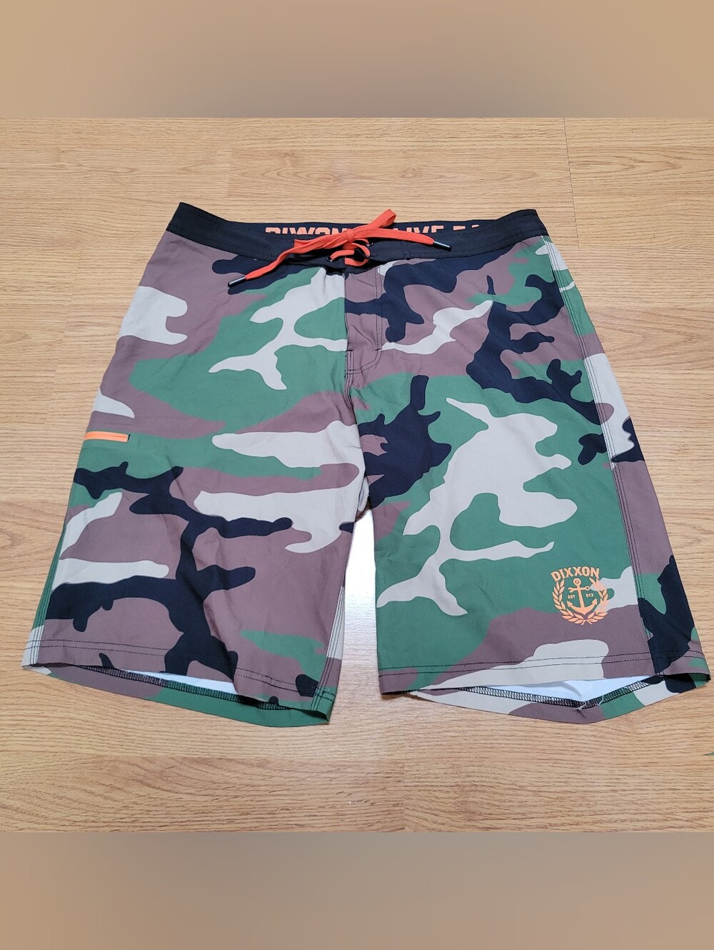 DIXXON Men’s Camouflage Swim Board Shorts